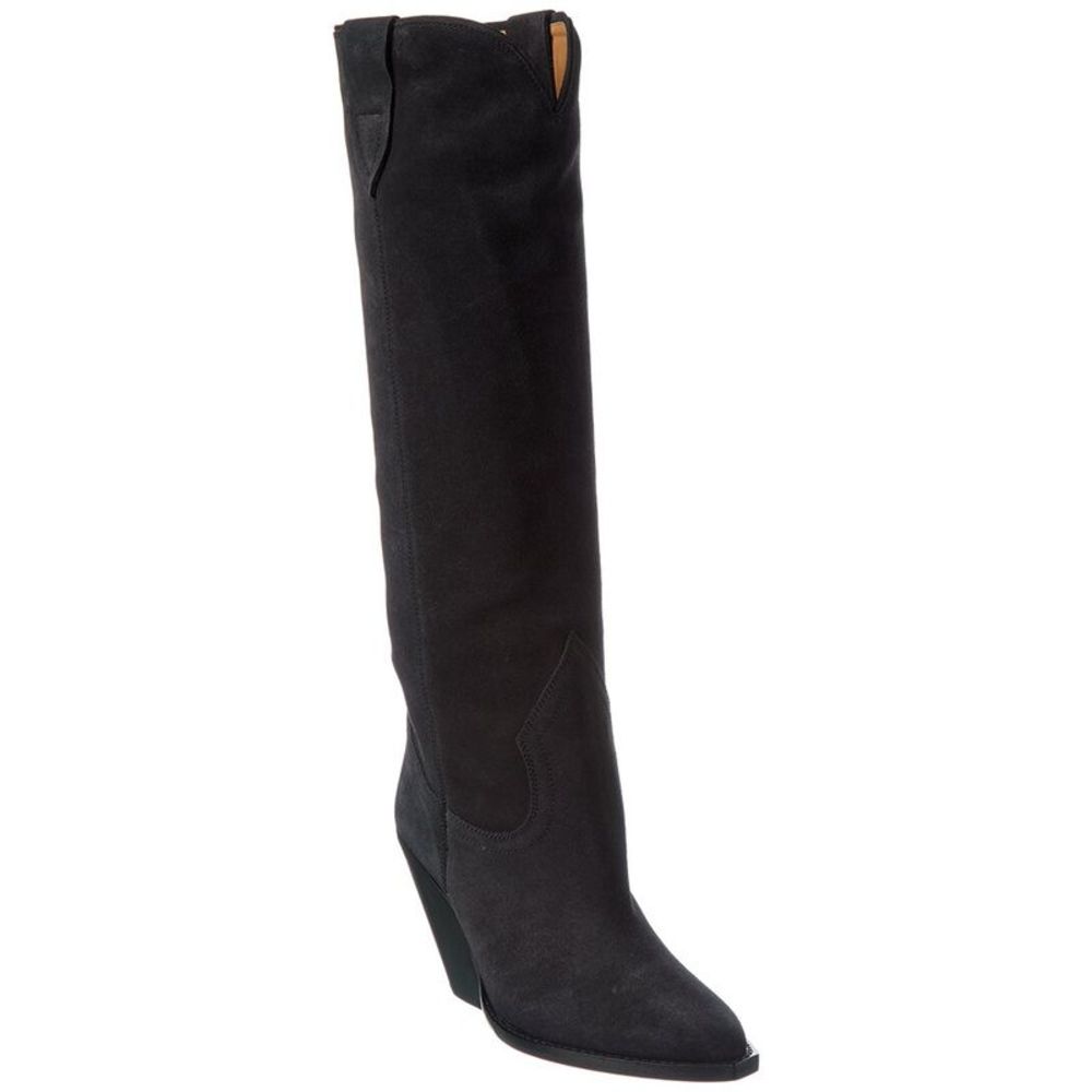 Isabel Marant Lomero Suede Knee-High Boot, Black